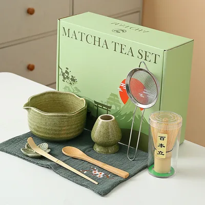 Creative Kiln Transformed Matcha Bowl And Chasen Whisk Tea Set 15 Style - Shop at LoveMi