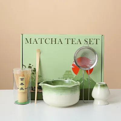 Creative Kiln Transformed Matcha Bowl And Chasen Whisk Tea Set 7 Style - Shop at LoveMi