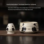 Cute And Adorable Matcha Bowl And Whisk Set Ceramic Tea Set - Whole Screw For Cats - View 1