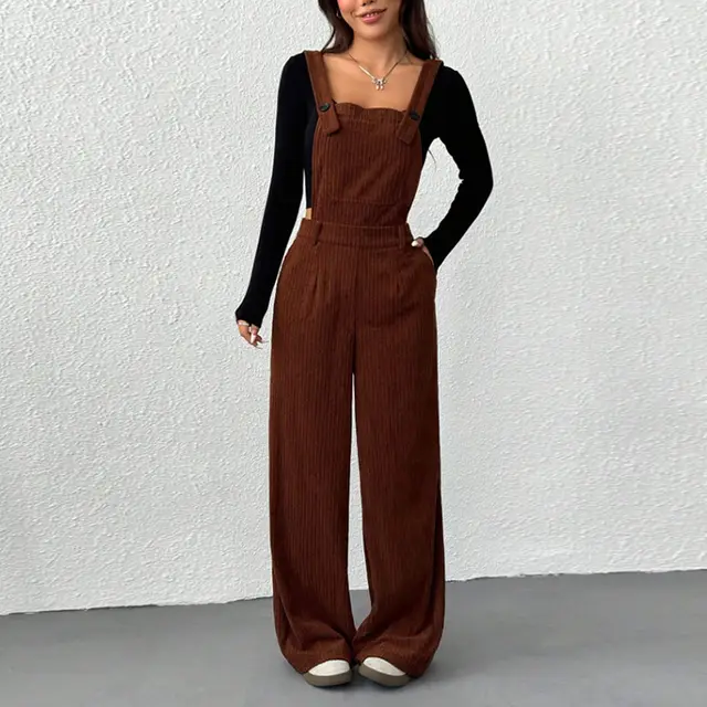 Classic Corduroy Overalls Brown - Shop at LoveMi