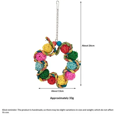 Personality Bird Cage Parrot Ring Decoration Colorful Version - Shop at LoveMi