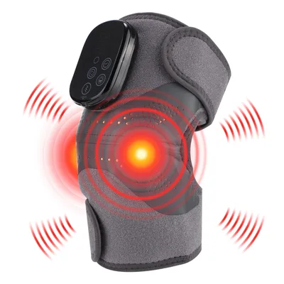 Infrared Light Therapy Joint Knee Shoulder Electric Heating Knee Pad Massage Gray - Shop at LoveMi