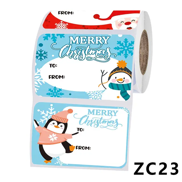 250 Rolls Per Pack Christmas Holiday Decoration Stickers Zc23 - Shop at LoveMi