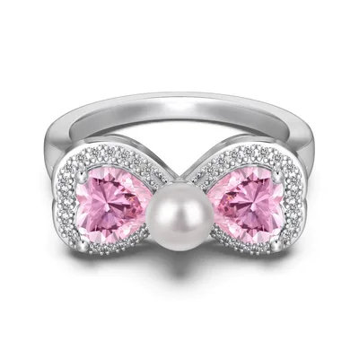 Heart shaped Zirconia Japan Korea Niche Light Luxury Design Ring Dy121566Swbf - Shop at LoveMi