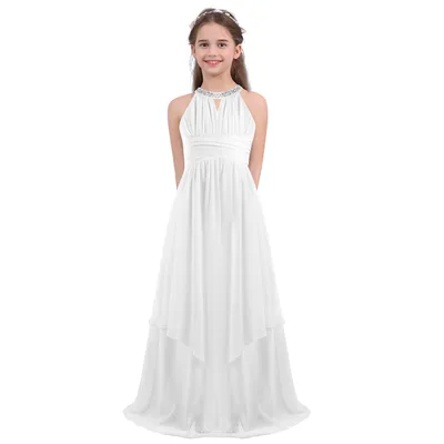 Chinese style Princess Dress Girl Birthday Party Host White - Shop at LoveMi
