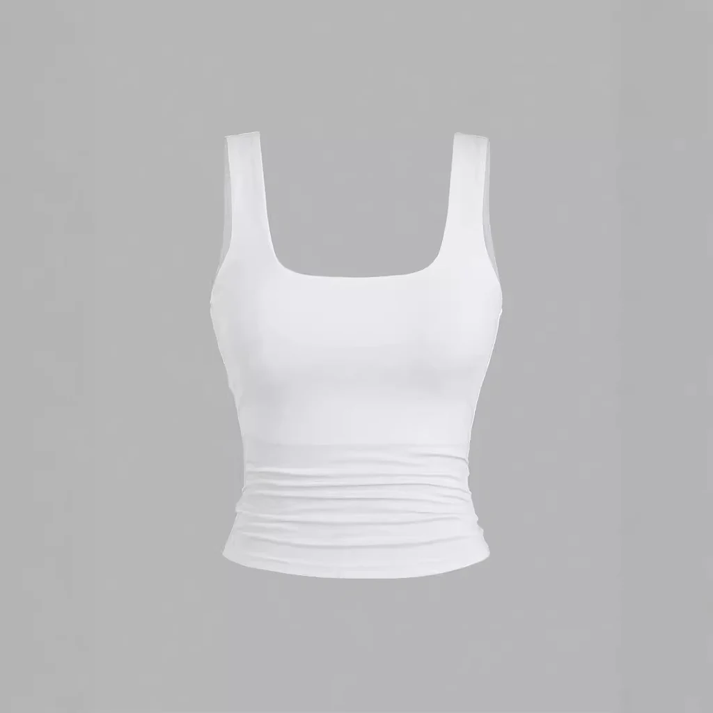 Women's Leopard Print Camisole Top - White