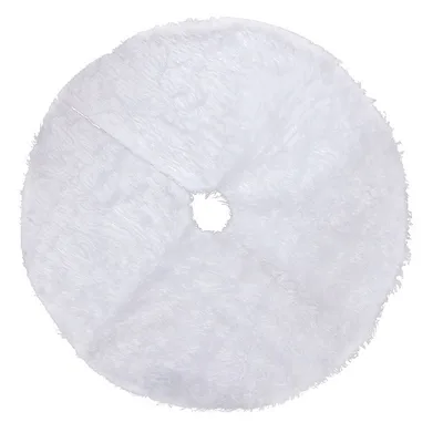 Christmas Plush Tree Skirt Ornament 122Cm White Tree Skirt - Shop at LoveMi