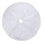 38Cm White Plush Tree Skirt