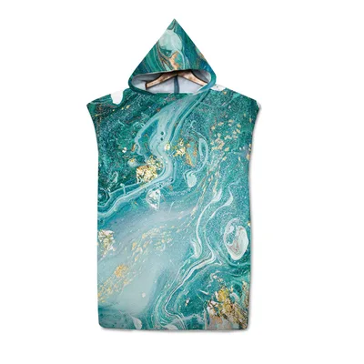 Beach Sun Protection Changing Hooded Cloak, Wearable Beach Swimming Towel Color2 74×110 Flannel - Shop at LoveMi