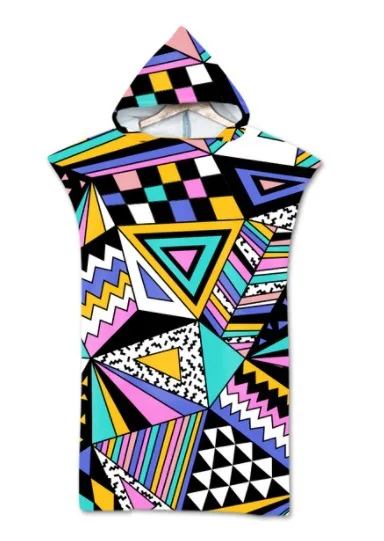 Beach Sun Protection Changing Hooded Cloak, Wearable Beach Swimming Towel Color35 74×110 Fiber - Shop at LoveMi
