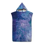Beach Sun Protection Changing Hooded Cloak, Wearable Beach Swimming Towel - Color6-74×110 Flannel