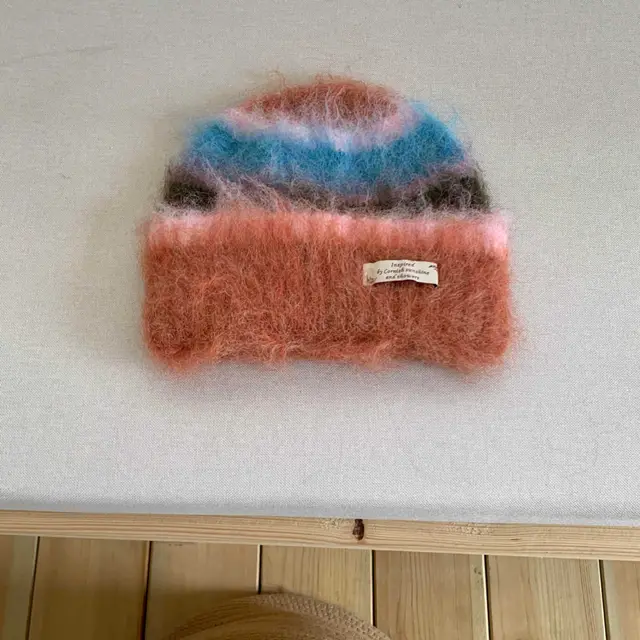 Rainbow Striped Versatile Warm Knitted Hat Orange - Shop at LoveMi