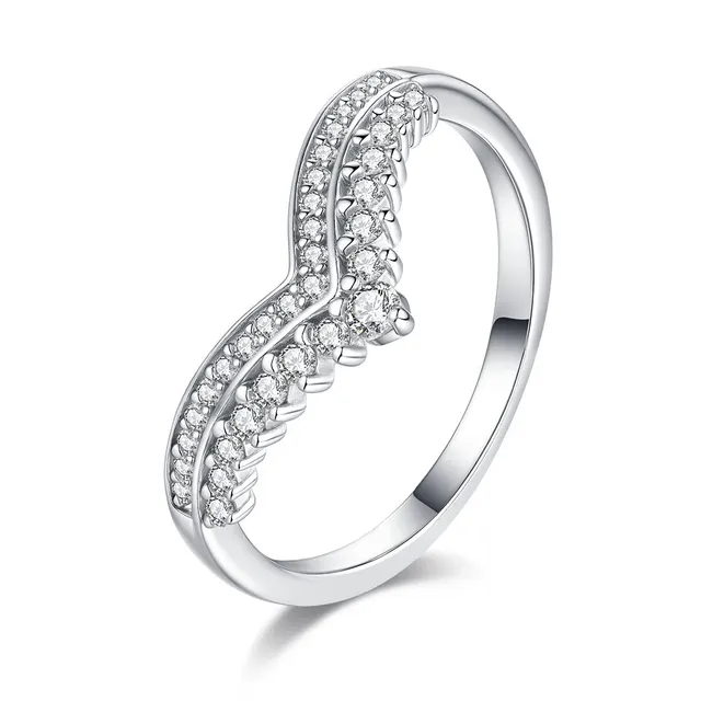 S925 Sterling Silver Hip Hop Asymmetric Row Ring Inlaid Moissanite - Shop at LoveMi