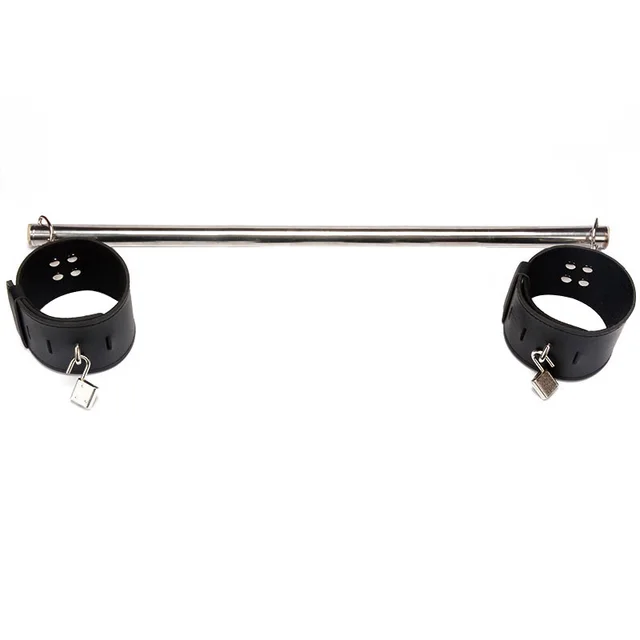 Stainless Steel Ankle Restraint Toy Black With 2 Locks - Shop at LoveMi