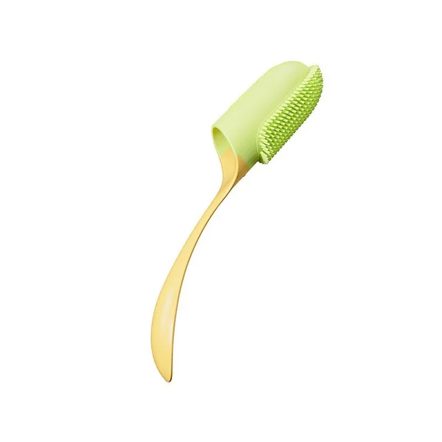 Pet Dental Calculus Oral Cleaning Tartar Tooth Stain Tooth Cleaner Handle Toothbrush Yellow - Shop at LoveMi