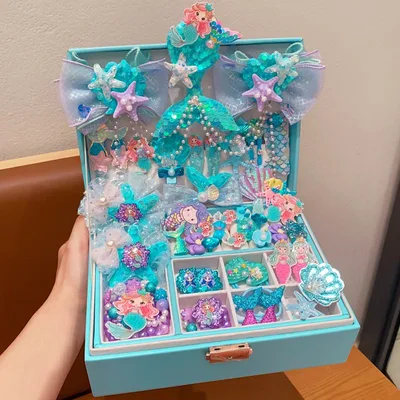 Children's Hair Accessory Set Cartoon Hair Clips Hair Ties Exquisite Hairpins Style B - Shop at LoveMi