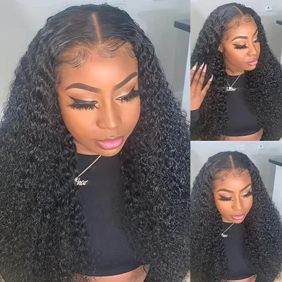 Former Lace Wig Lady Middle Part Long Wavy Hairstyle Fluffy Natural Full Head Black - Shop at LoveMi