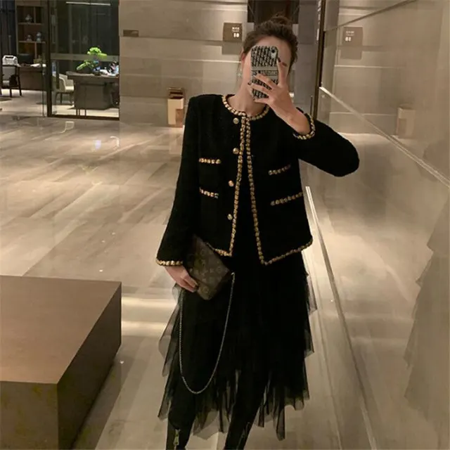 Versatile Black Women's Jacket For Spring And Autumn Black - Shop at LoveMi
