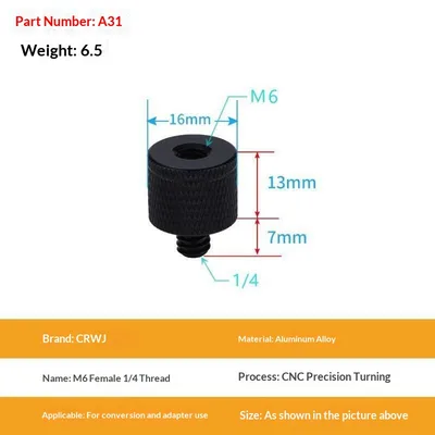 14 To 38 Camera Screw M4 M5 M8 M10 M12 Aluminum Tripod Head Photography Equipment Accessories A31 - Shop at LoveMi