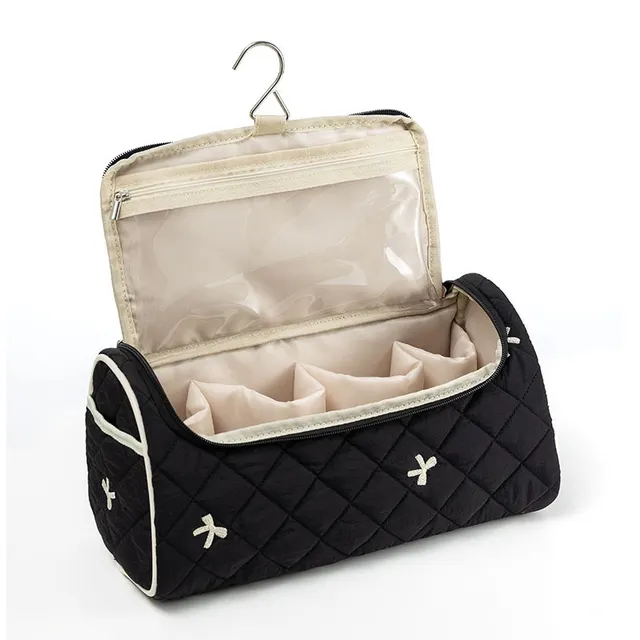 Large Capacity Portable Travel New Hair Dryer Storage Bag Black White Butterfly - Shop at LoveMi