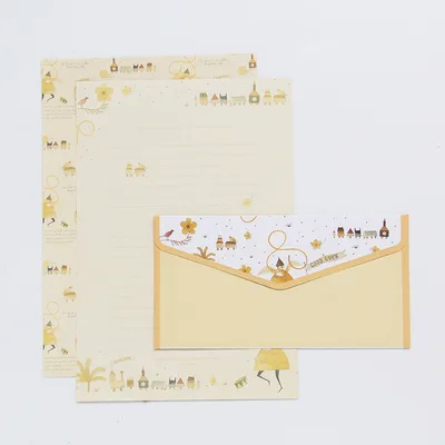Creative Antique A5 Stationery Set Natural Yellow - Shop at LoveMi