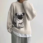 Women's Soft Touch Round Neck Sweater - Khaki
