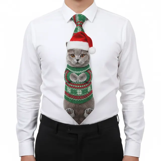 Men's Ties With Animal Motifstrendy Christmas Style 6 - Shop at LoveMi