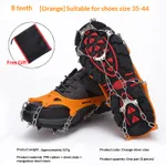 Mountaineering Non-slip Shoe Nail Chain - Orange - View 1