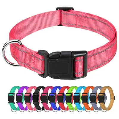 Outdoor Dog Collars For Large Medium And Small Dogs Dark Pink - Shop at LoveMi