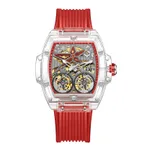 Translucent White, Rosy Red