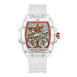 Transparent White And Red