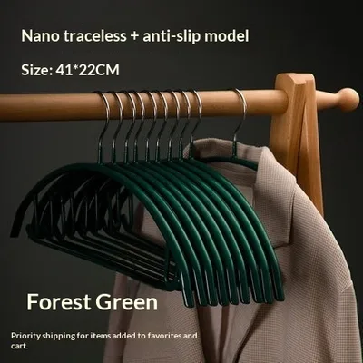 Household Solid Colored Portable Plastisol Coated Semi Circular Hangers With Hooks Forest Green - Shop at LoveMi