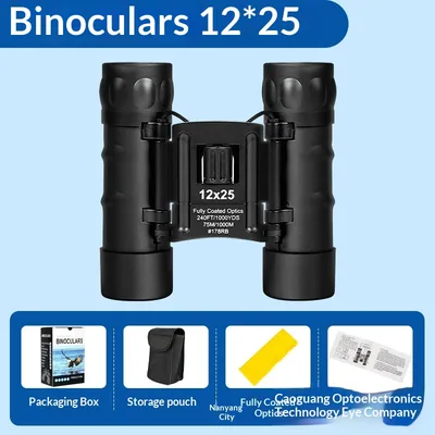 Focusing Portable High definition Low light Camouflage Telescope 12X25 Black Neutral Spot - Shop at LoveMi