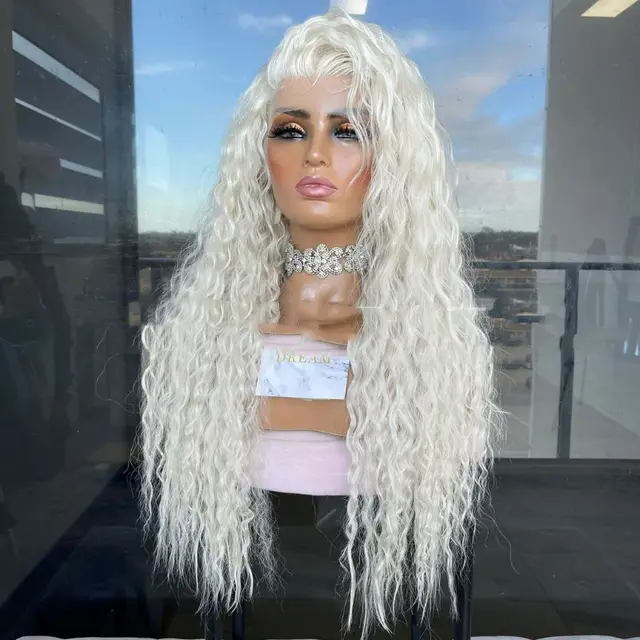Women's Lace Front With Long Curly Hair Synthetic Hair Wigs 16 Inches - Shop at LoveMi