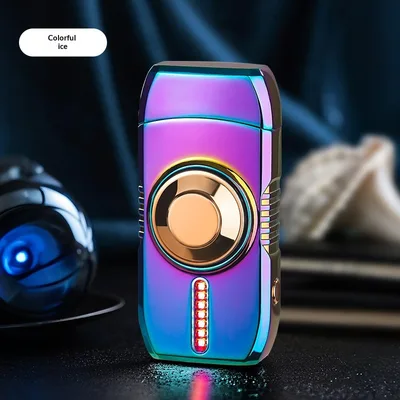 Colorful Light Spinning Top Sound activated Dual arcing Lighter For Nighttime Use Color Ice - Shop at LoveMi