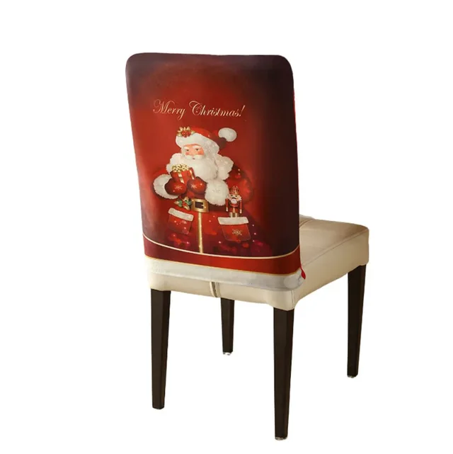 Milk Silk Christmas Cartoon Printed Chair Cover Style 1 - Shop at LoveMi