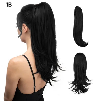 European And American Style Wig Women's Short Hair Ponytail 1B Style - Shop at LoveMi