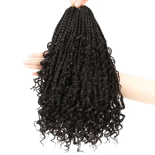 Synthetic Fiber Crochet Wig Braided Three strand Braid Style4 - Shop at LoveMi