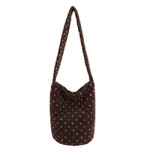 PlushLarge-CapacityBreathable Shoulder Bag In A Relaxed Style For Women - Brown