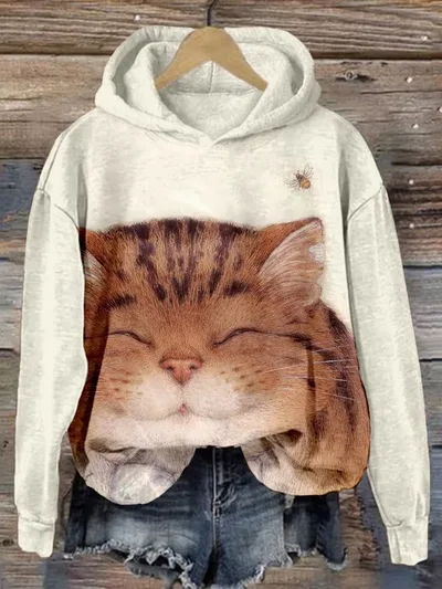 3D Digital printed Sweatshirt For Women Loose fitting Casual Pullover 419Style M - Shop at LoveMi