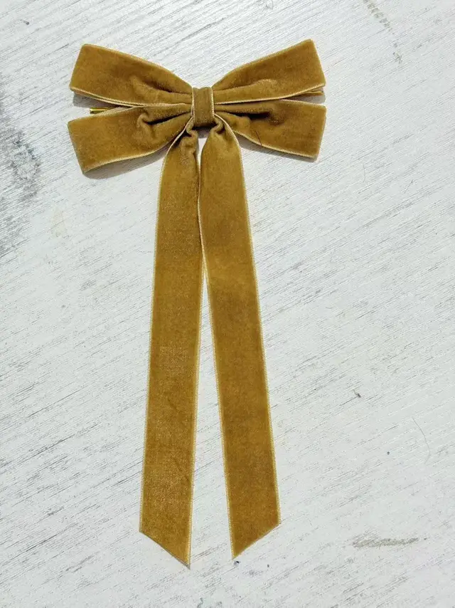 Velvet Bow Christmas Tree Home Holiday Decorations Khaki - Shop at LoveMi