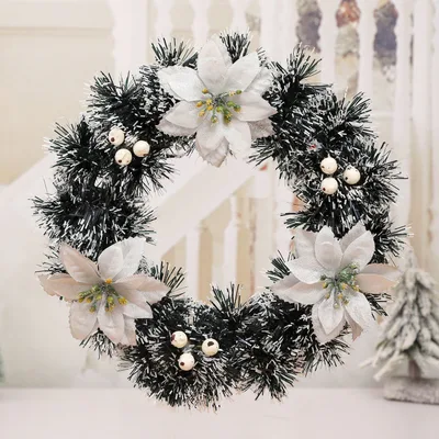 Christmas Ornaments Wreaths And Garlands Zy 25Cm 03 - Shop at LoveMi