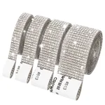 Rhinestone Stickers Self-adhesive Paper Strips Crystal DIY Decorations - White