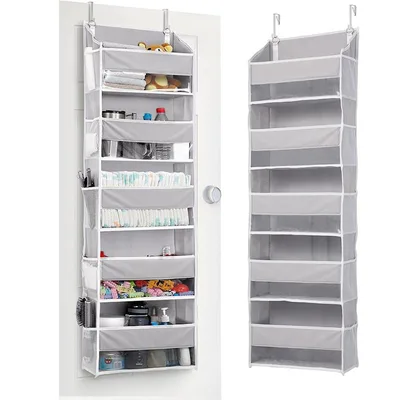 Large size 38cm Five layer Storage Hanging Bag Light Gray - Shop at LoveMi