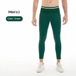 Six-Pocket Marathon Jogging Training Sports Running Fitness Yoga Pants - Green