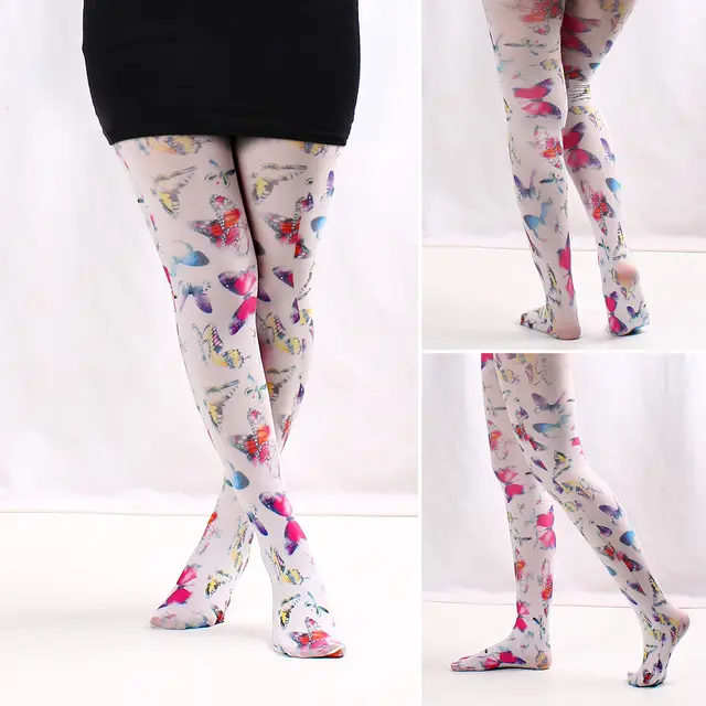 Spring And Autumn Versatile Printed Tights Average Size - Shop at LoveMi