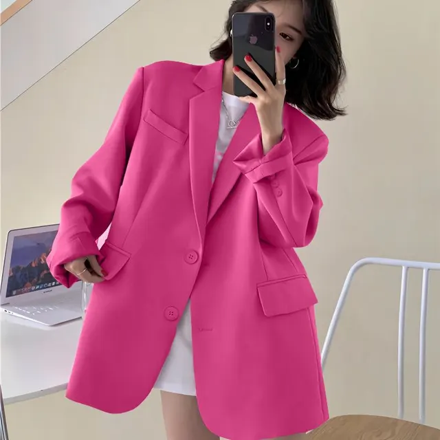 Trendy Korean style Sophisticated Relaxed Casual And Versatile Top Rose Red - Shop at LoveMi