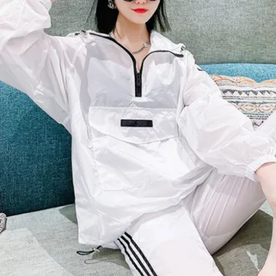 Fashionable Colorful Outerwear Set, Chic And Stylish 017White - Shop at LoveMi