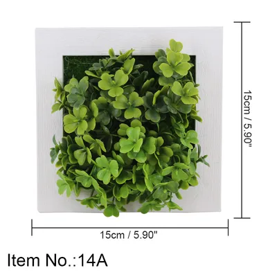 Wall mounted Artificial Succulent Plant Photo Frame Wall 14A - Shop at LoveMi