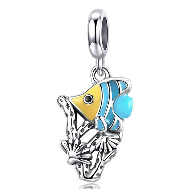 Animal themed Colorful Heart shaped Large hole Beads For DIY Bracelet Accessories 037Style - Shop at LoveMi